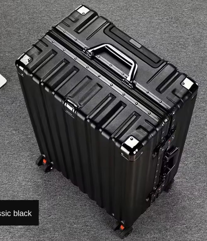 Luggage, Hardshell Suitcase with 360 Wheels, Black  Frame Rolling Luggage ABS+PC suitcase